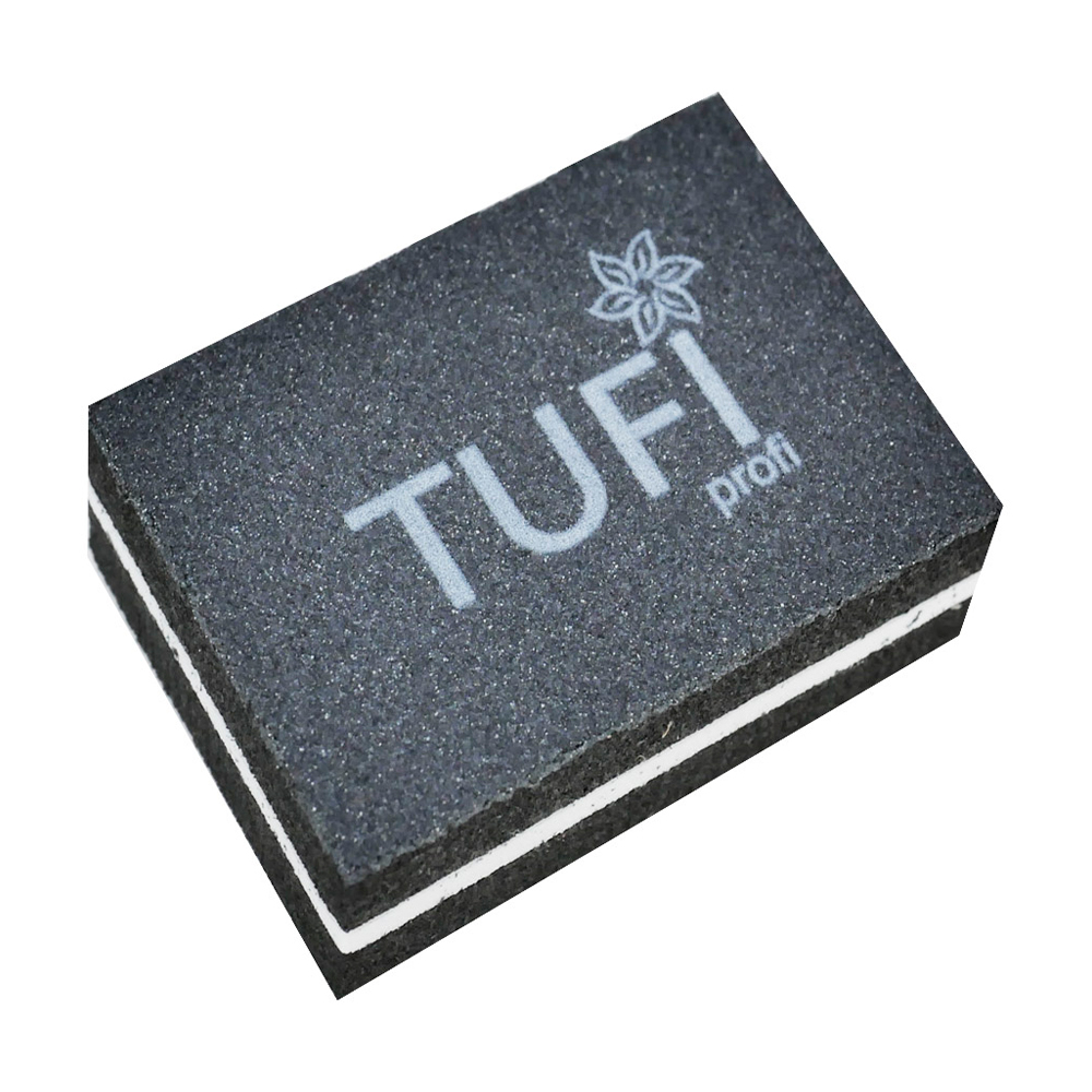 Баф для нігтів Tufi profi Premium міні чорний, 100/180 грит, 50 шт (0300683)
